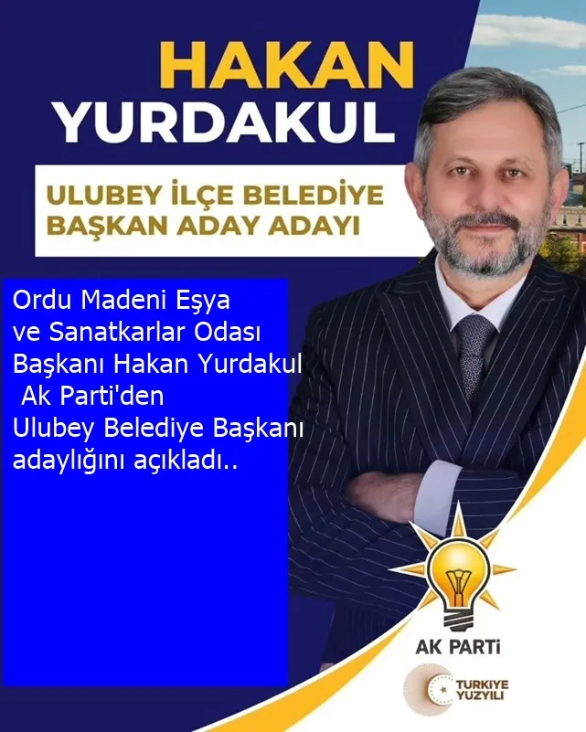 Oda Başkanı Hakan Yurdakul Ulubey