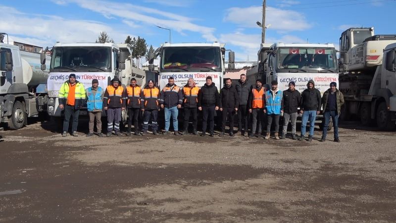 BAŞKAN AŞKIN TÖREN DEPREM BÖLGESİNDE
