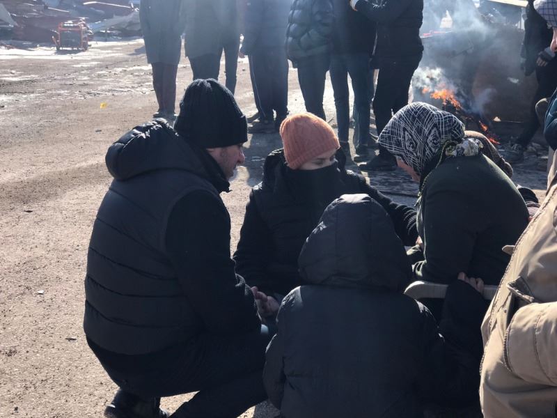 BAŞKAN AŞKIN TÖREN DEPREM BÖLGESİNDE