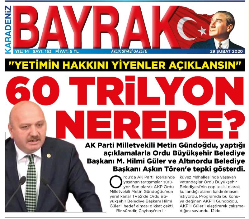 60 TRİLYON NEREDE?