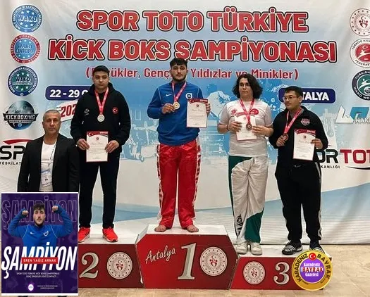 Eren Yağız Arnak Türkiye Şampiyonu oldu.