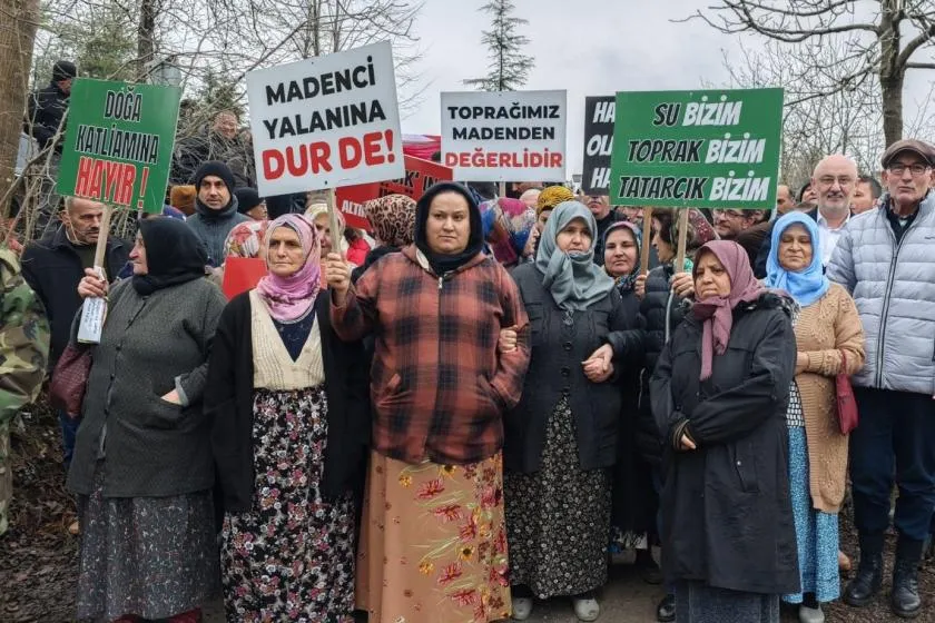   Korgan’da maden sondajına karşı yürüyüş düzenlendi