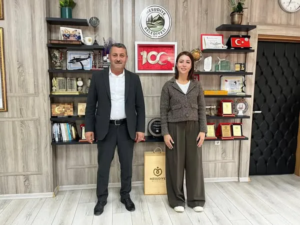 Ordu’nun İlk Kadın Pilotu Esra Öcal, Başkan Koçyiğit’i Ziyaret Etti