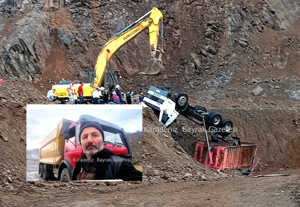 Taş Ocağında Devrilen Kamyonun Sürücüsü Hayatını Kaybetti