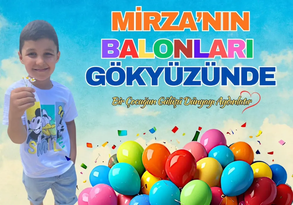 Mirza Özbay İçin Gökyüzüne Yüzlerce Balon Bırakıldı