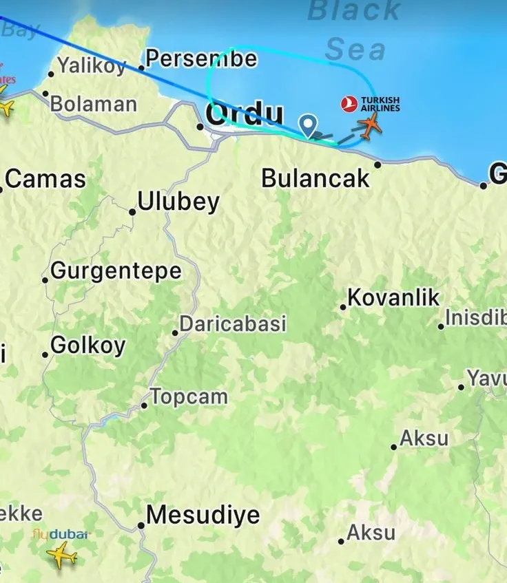 Ordu-Giresun Havalimanı’nda Yoğun Sis Ulaşımı Aksattı