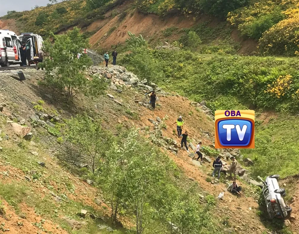 Turnalık Yaylası’nda Feci Kaza: Araç Uçurumdan Yuvarlandı
