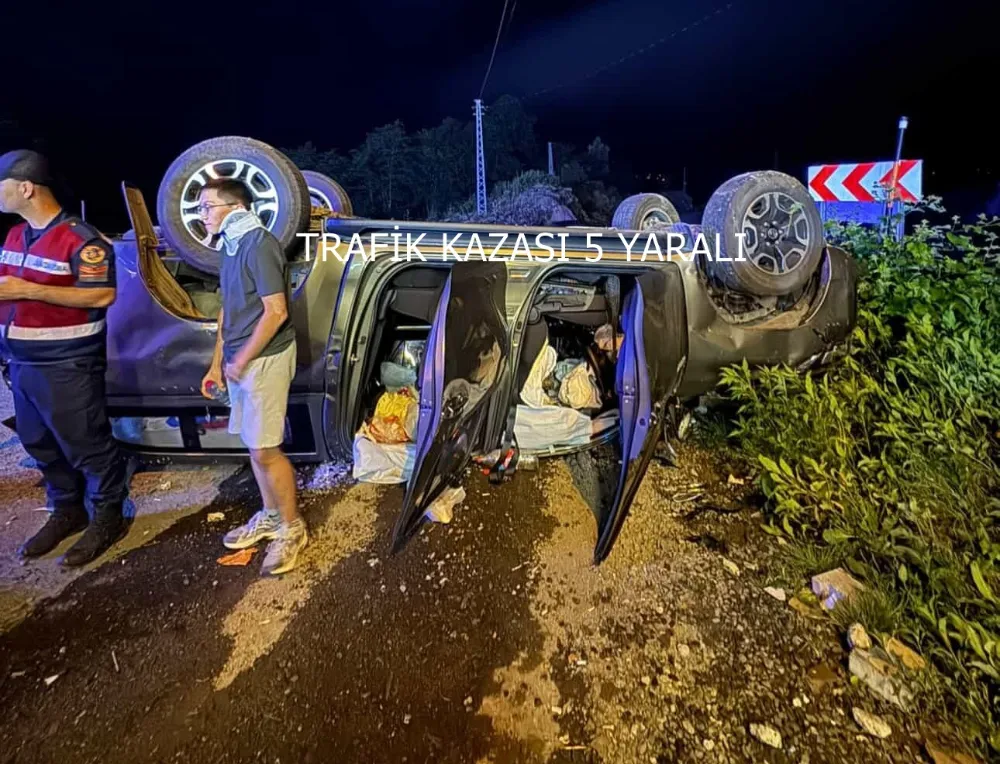 Ordu’da Kamyonet Devrildi: 3’ü Çocuk 5 Yaralı