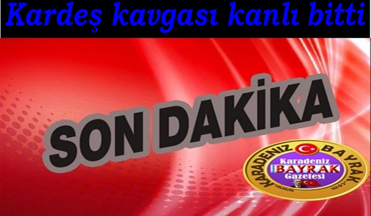 Kardeş kavgası kanlı bitti