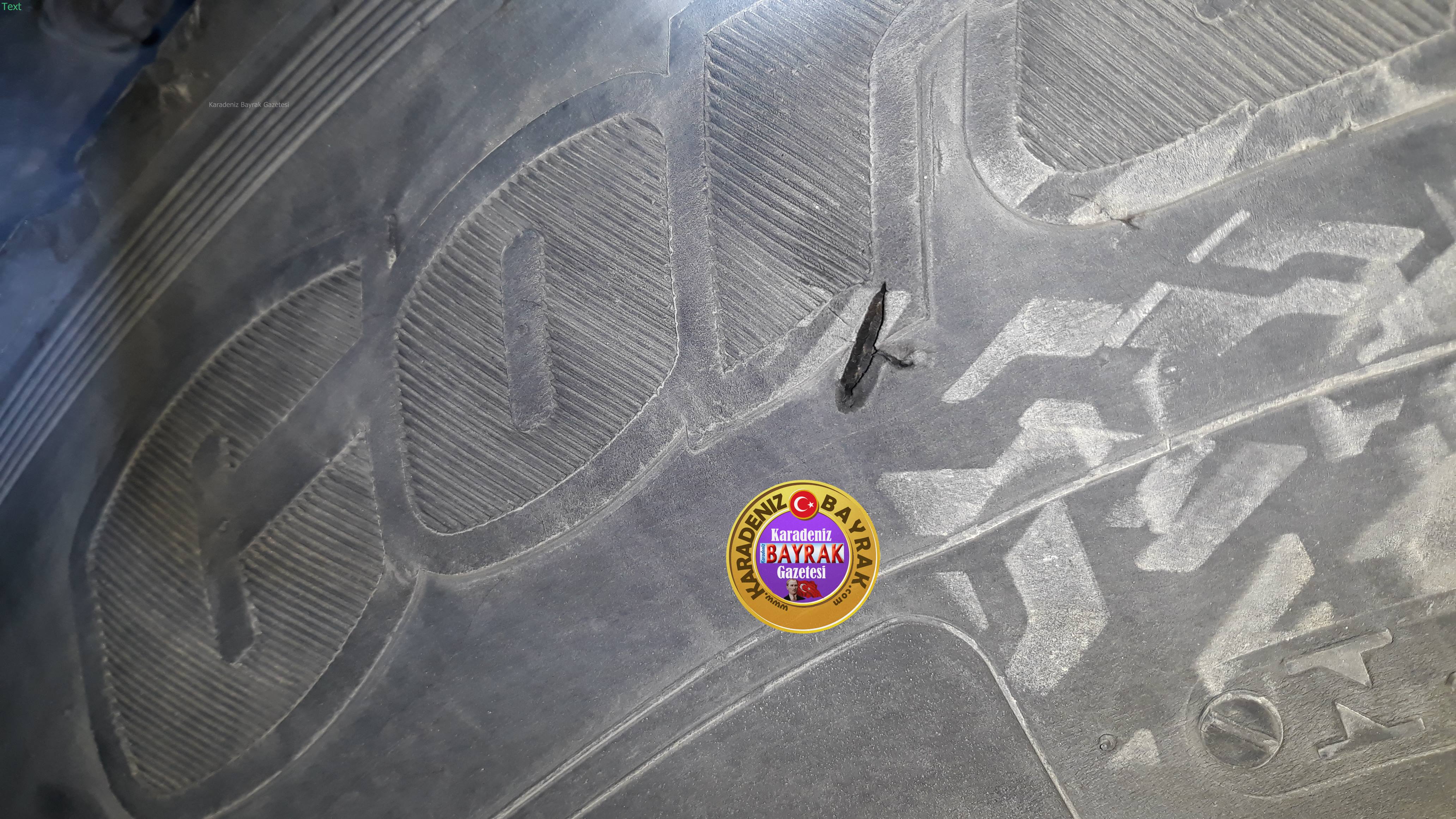 Ordu'da Tır'ın Lastikleri Kesildi