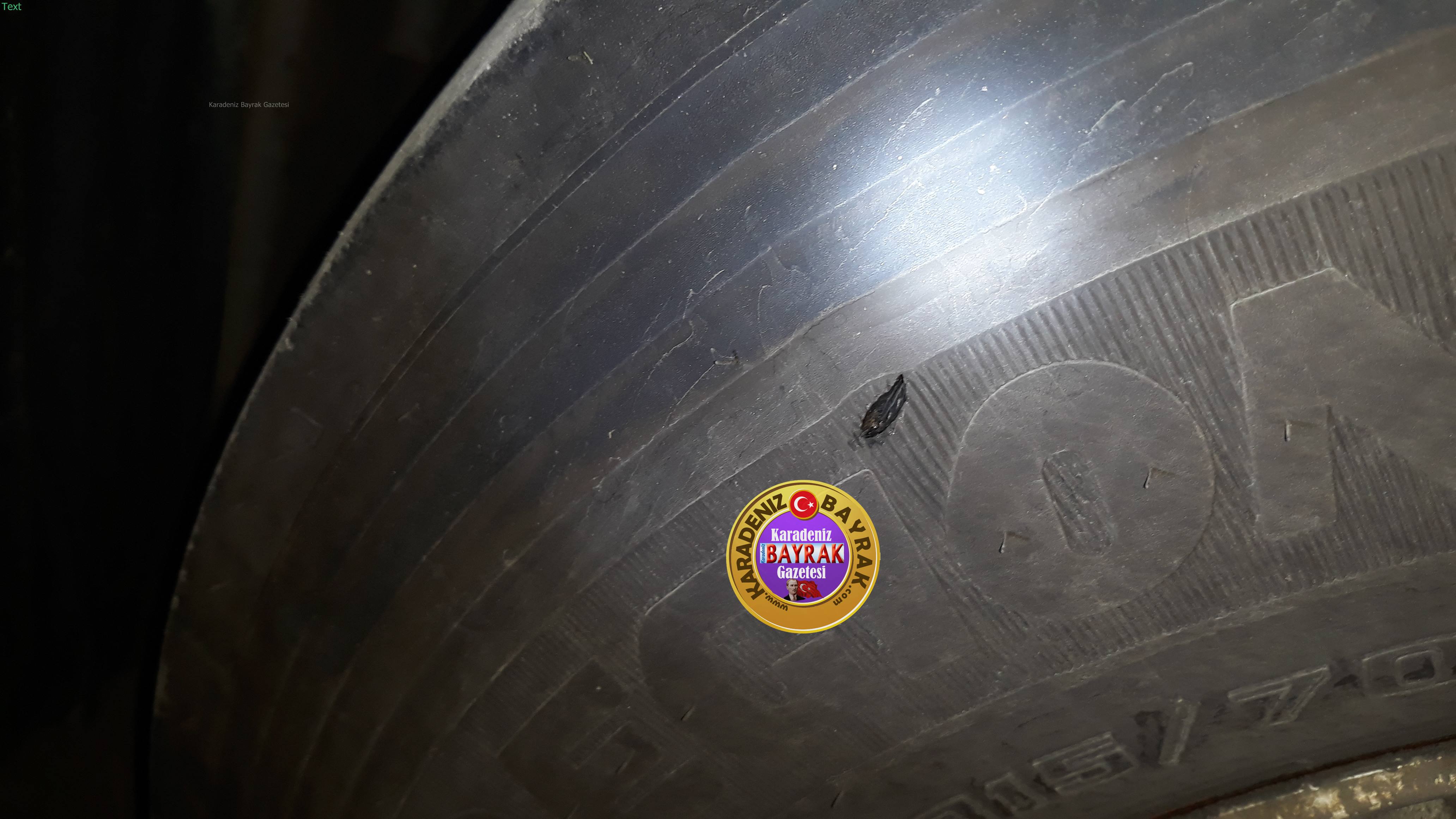 Ordu'da Tır'ın Lastikleri Kesildi