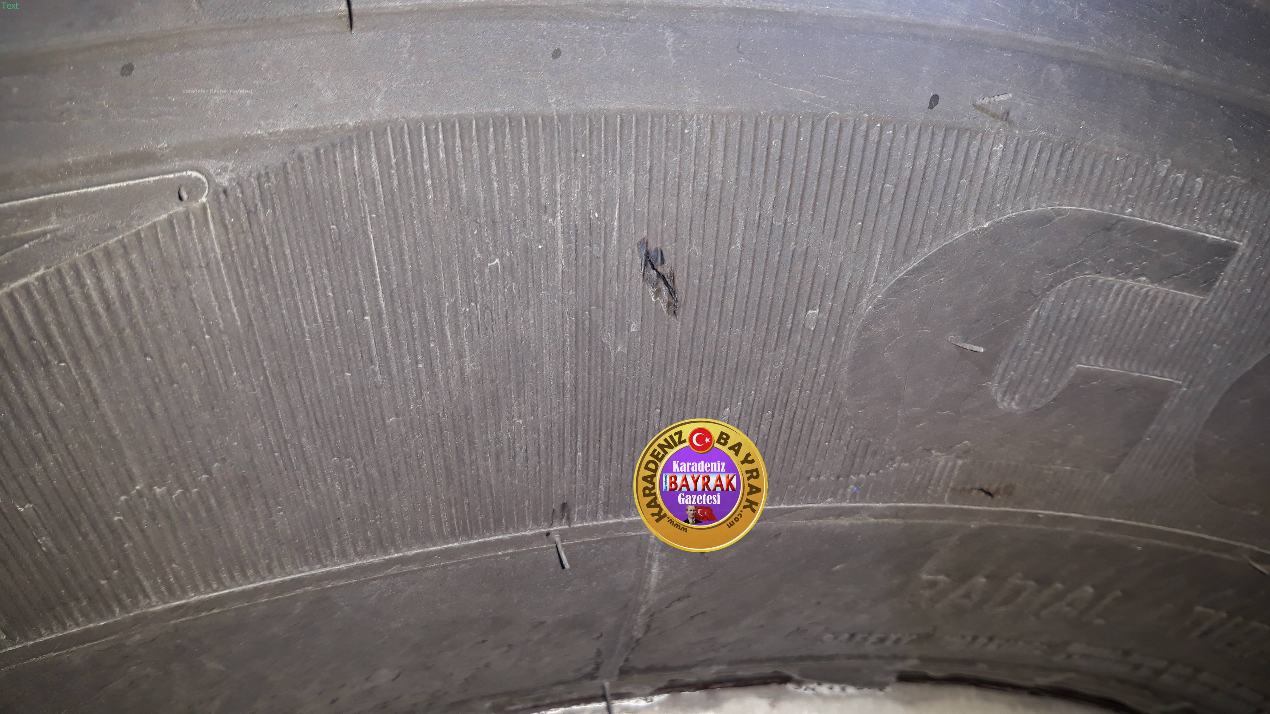 Ordu'da Tır'ın Lastikleri Kesildi