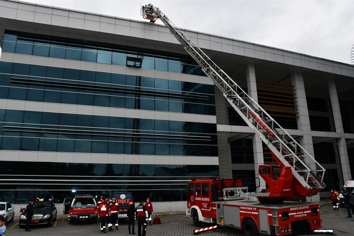 Karabük’te Gerçeğini Aratmayan Deprem Tatbikatı