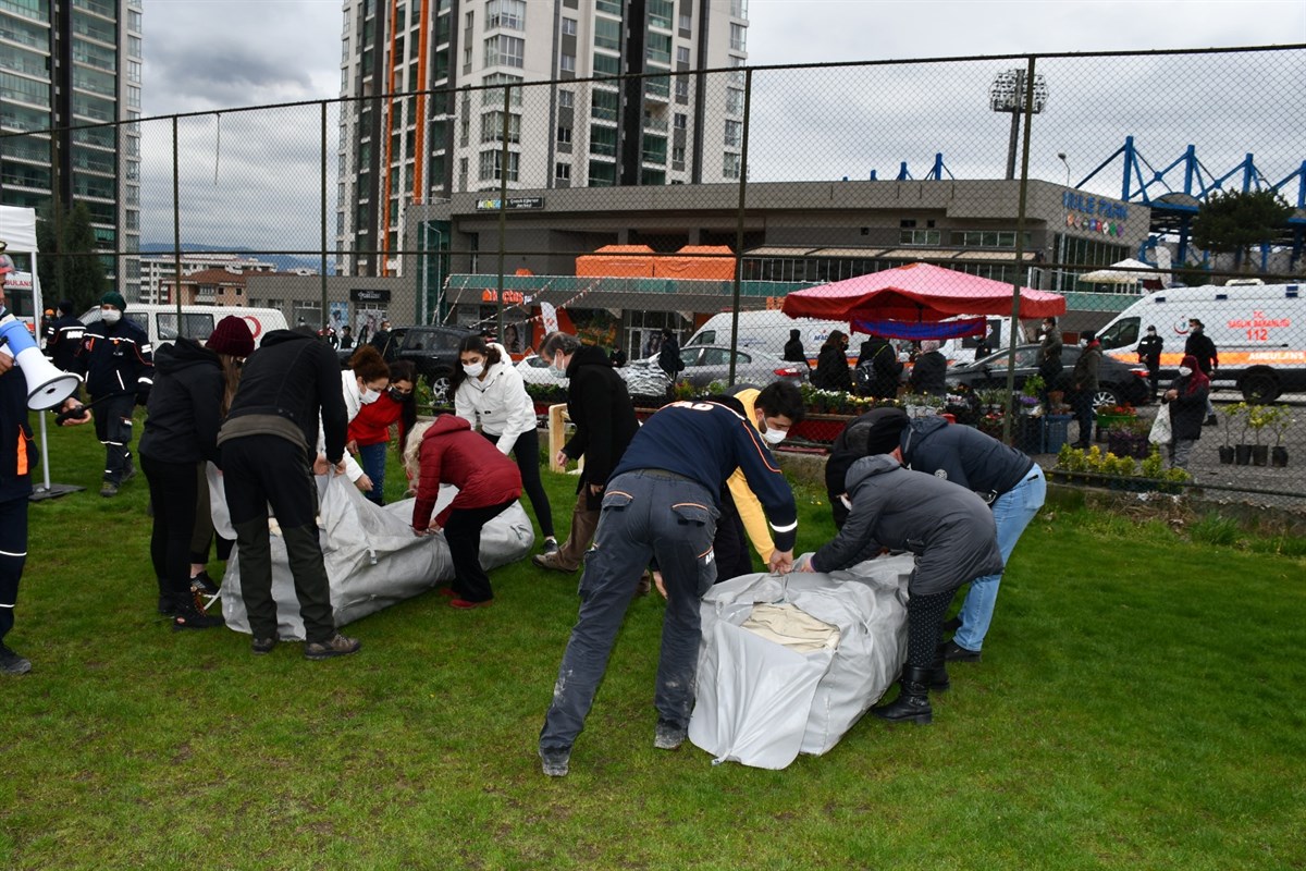 Karabük’te Gerçeğini Aratmayan Deprem Tatbikatı