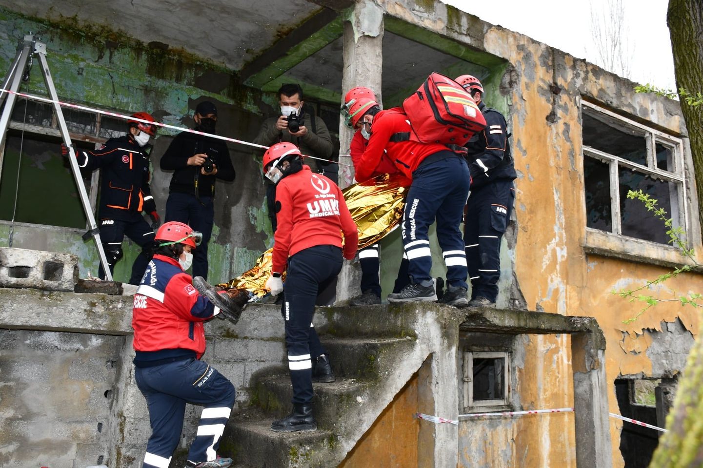 Karabük’te Gerçeğini Aratmayan Deprem Tatbikatı
