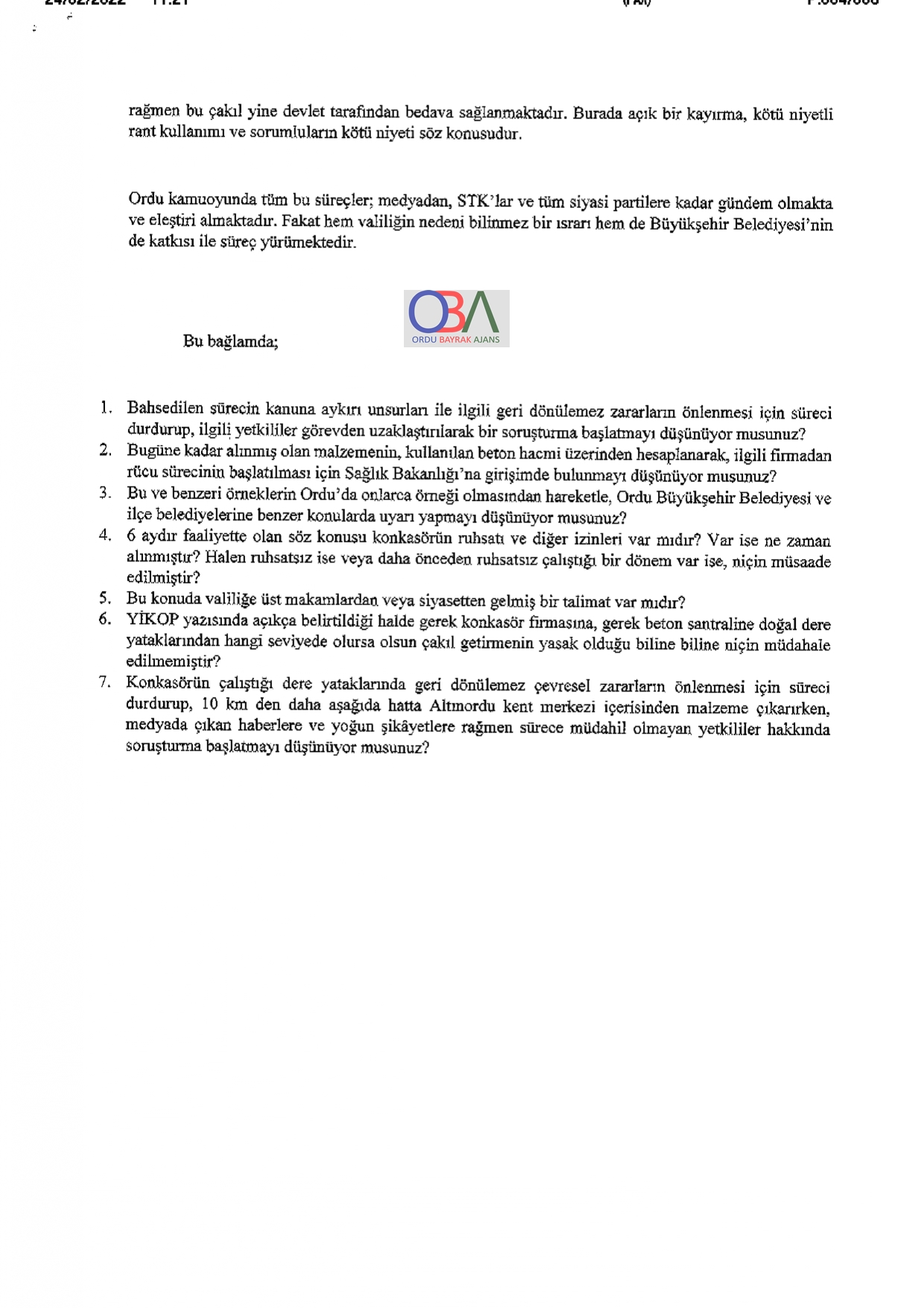 ADIGÜZEL'DEN 1 GÜNDE 9 ÖNERGE